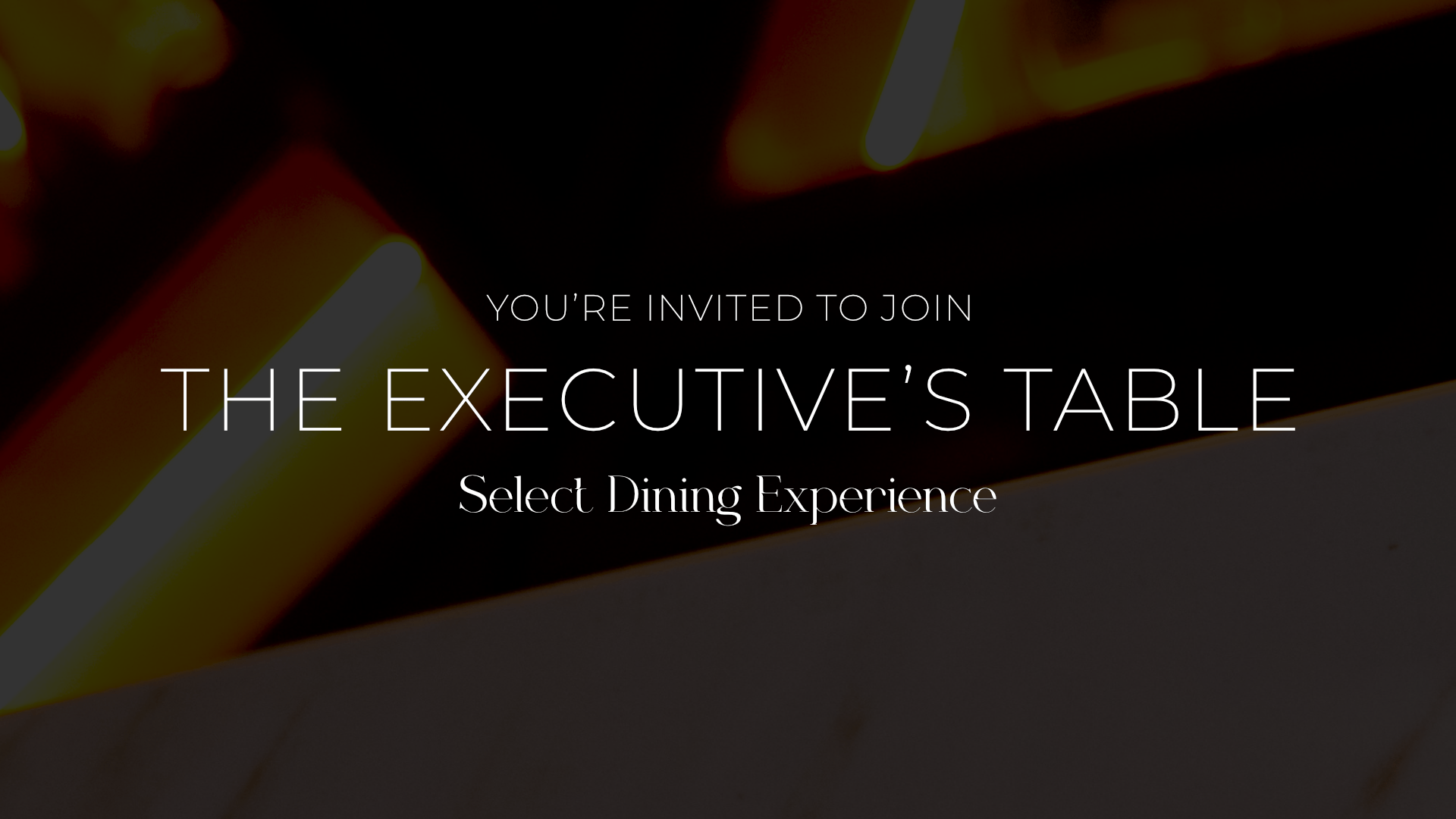 The Executive’s Table