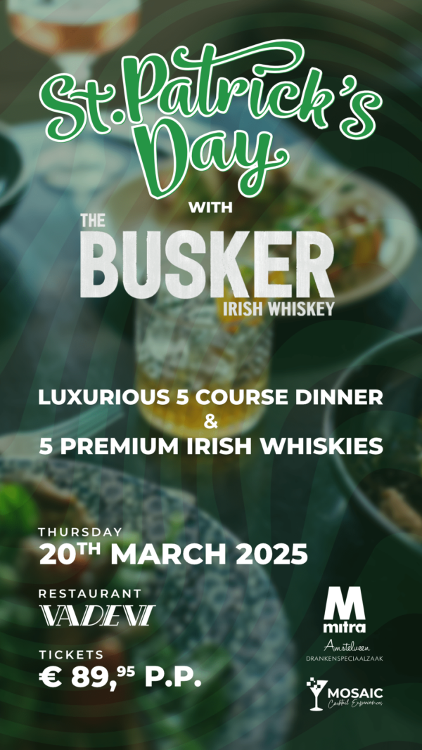 St Patrick Day with The Busker Irish whiskey.